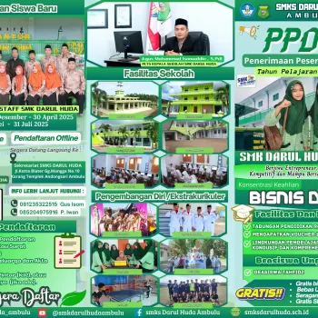 PPDB SMKS DARUL HUDA TAHUN PELAJARAN 2024/2025